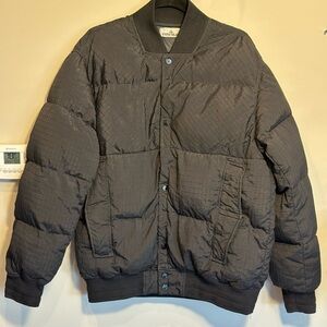 Stone Island Charcoal Puffer Jacket